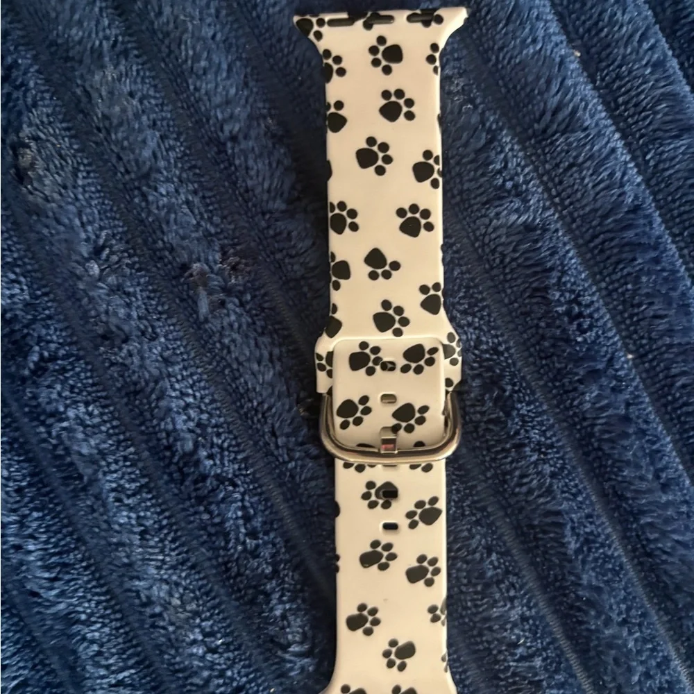 White and Blue Product apple watch band
